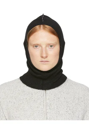 Maison Margiela Passe-montagne noir en alpaga