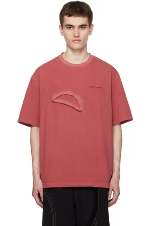 Feng Chen Wang T-shirt rouge à deux cols