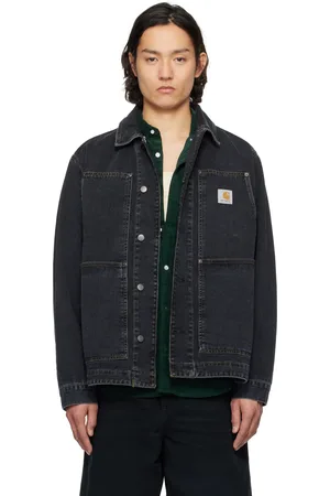 Carhartt Blouson OG noir en denim à empiècements à l