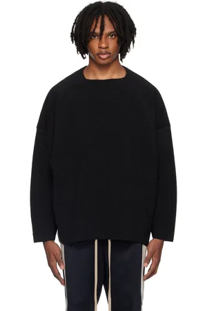 FEAR OF GOD Pull noir à emmanchures basses