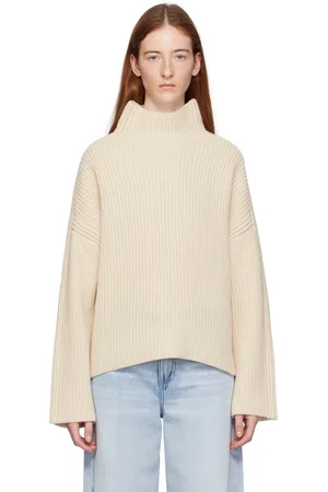 RAG&BONE Col roulé Connie blanc cassé
