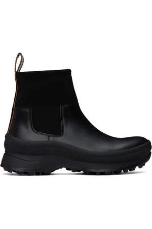 Jil Sander Bottes chelsea noires en cuir