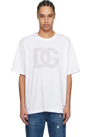 Dolce & Gabbana T-shirt blanc à logo DG - Italian Holiday