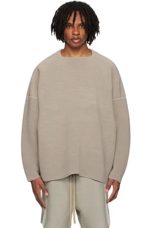 FEAR OF GOD Pull beige à emmanchures basses