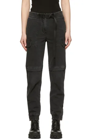 JUUN.J Pantalon cargo noir en denim