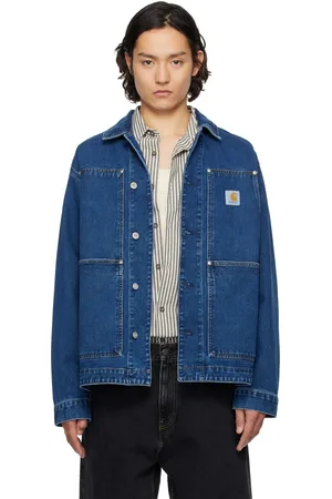 Carhartt Blouson OG bleu en denim à empiècements à l
