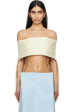 LII Chemisier cache-cœur de style t-shirt beige
