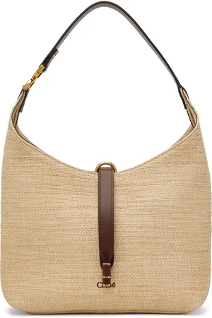 Chloé Petit sac beige à ferrure Marcie