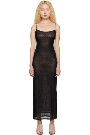 Miaou Robe midi Thais noire