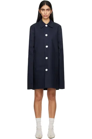 LII Mackintosh ajusté bleu marine