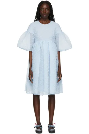 Cecilie Bahnsen Robe courte Florette bleue