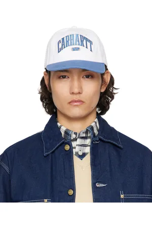 Carhartt Casquette blanc et bleu à logo Lecture