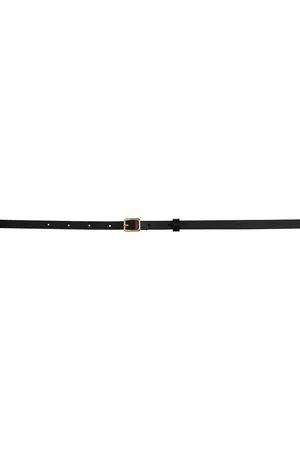 Carven Ceinture double tour noire en cuir