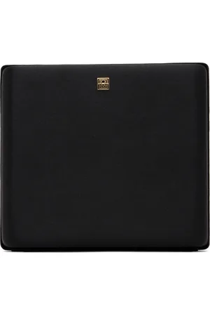 Totême Minaudière noire en satin