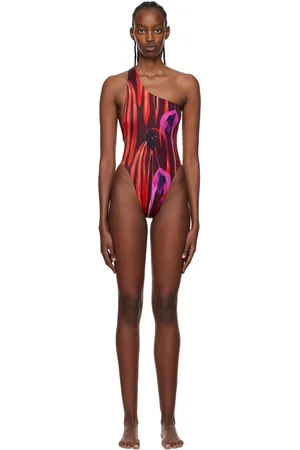 Louisa Ballou Maillot de bain une pièce Plunge rouge