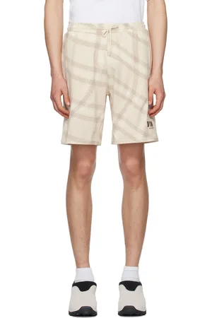 DIME Short beige à carreaux
