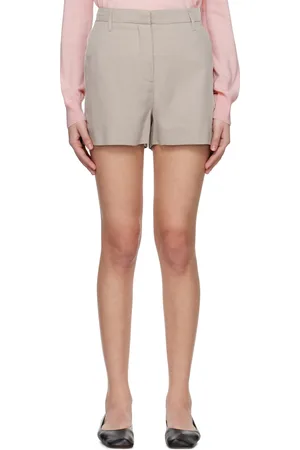 REMAIN Birger Christensen Bermuda gris en tissu de costume