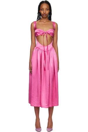 SIEDRES Robe midi Gaia rose