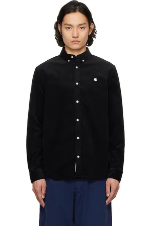Carhartt Chemise noire en velours côtelé fin - Madison