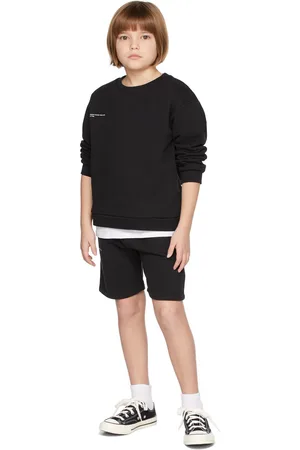 The Pangaia Enfant | Pull molletonné 365 noir en coton bio