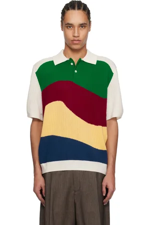 Glass Cypress Polo multicolore en tricot exclusif à SSENSE