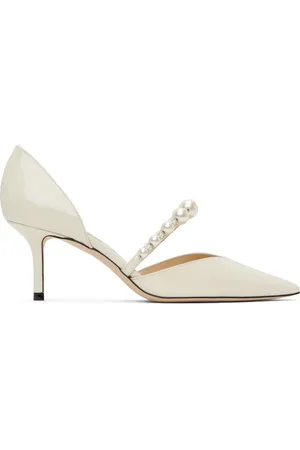 Jimmy Choo Chaussures à talon Aurelie 65 blanc cassé