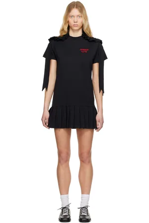 Charles Jeffrey Loverboy Robe courte noire en jersey à cocardes
