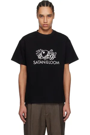 Glass Cypress T-shirt noir à image et texte exclusif à SSENSE