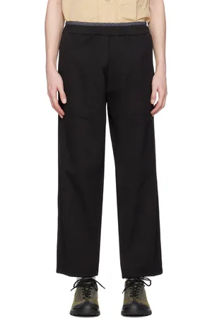 RANRA Pantalon de survêtement noir en coton
