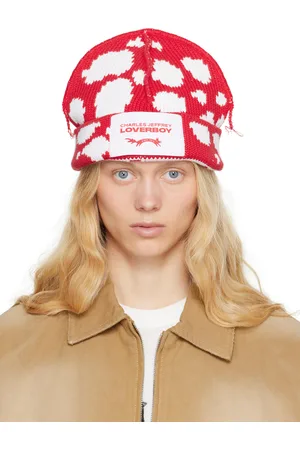 Charles Jeffrey Loverboy Bonnet Loverboy rouge et blanc