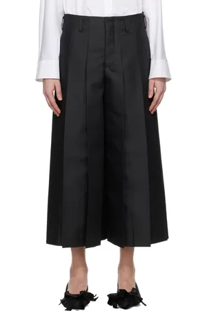 Comme des Garçons Pantalon noir en gabardine
