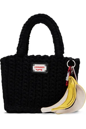 Charles Jeffrey Loverboy Cabas de style seau noir en crochet