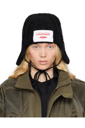Charles Jeffrey Loverboy Bonnet épais noir à oreillettes