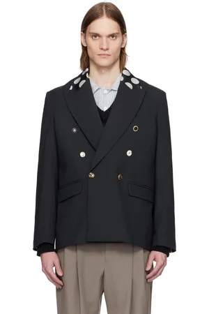 Charles Jeffrey Loverboy Veston Edinburgh bleu marine