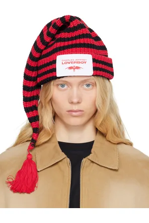 Charles Jeffrey Loverboy Bonnet Sloppy Giuseppe rouge et noir
