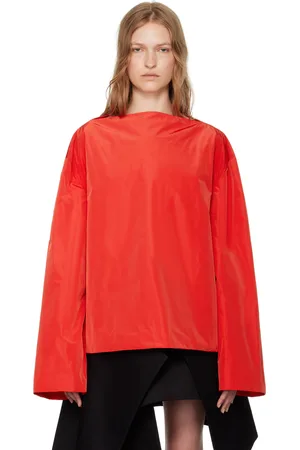 LII Chemisier rouge à arrière à fente exclusif à SSENSE