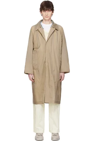 Document Manteau imperméable et pliable kaki en taffetas léger de nylon