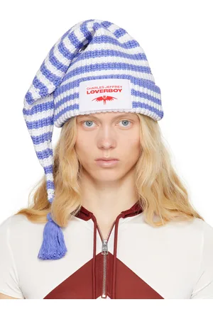 Charles Jeffrey Loverboy Bonnet Sloppy Giuseppe bleu et blanc