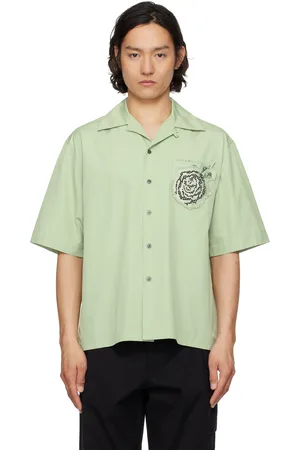 Marni Chemise verte en popeline de coton
