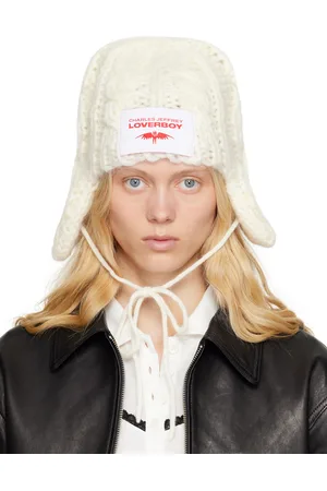 Charles Jeffrey Loverboy Bonnet épais blanc à oreillettes
