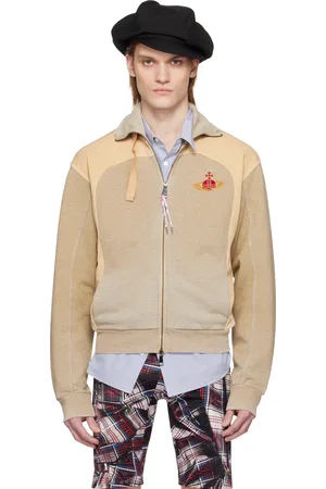 Vivienne Westwood Blouson de survêtement Alien gris et beige