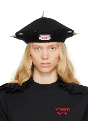 Charles Jeffrey Loverboy Béret noir à clous