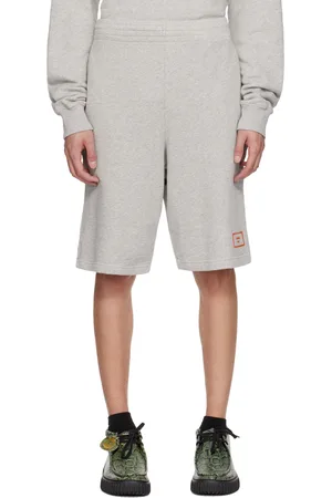 MARTINE ROSE Short gris à écusson