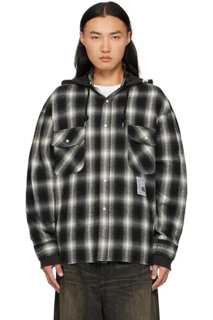 Maison Mihara Yasuhiro Chemise noire à capuche