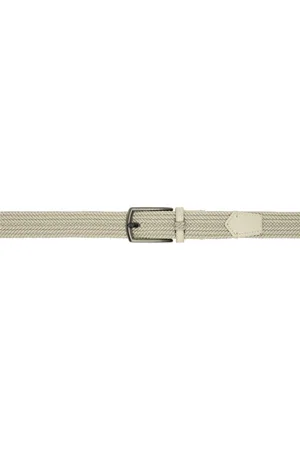 Ermenegildo Zegna Ceinture tressée beige