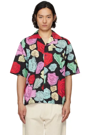 Marni Chemise de bowling noire à motif Orion imprimé