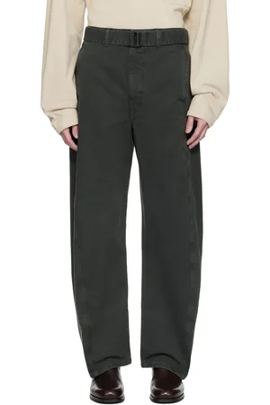 LEMAIRE Jean torsadé bleu marine à ceinture