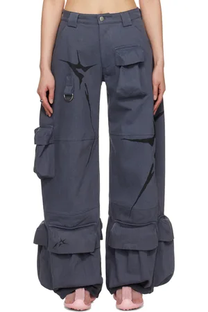 Collina Strada Pantalon cargo Garden bleu en denim
