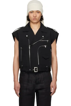 Rick Owens Veste écourtée et surdimensionnée Stooges noire à poche Bauhaus - Hollywood BONOTTO