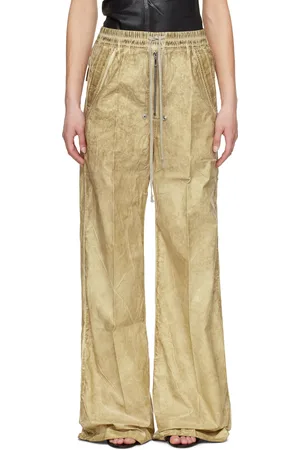 Rick Owens Pantalon de détente Geth beige à glissière Bela - Hollywood